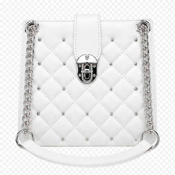 Square Shape Trendy Handbag White Colour