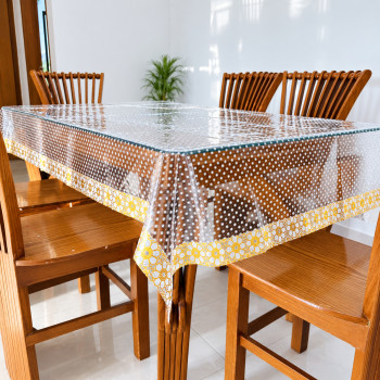 Print with Transparency Dining Table Cover