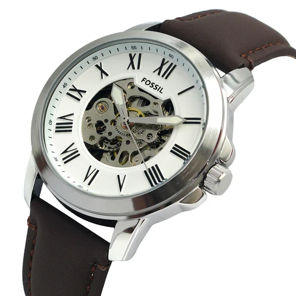 Exclusive Mens Automatic Mechanical Dark Brown Leather Watch | FSL Watch