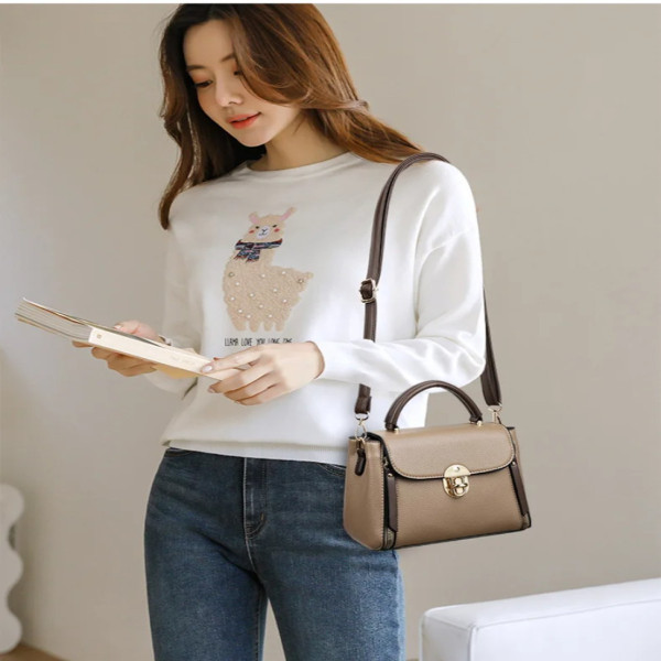 Fashion Shoulder For Women Ladies Crossbody Hand Bags Luxury Purses And Handbags New(khaki)