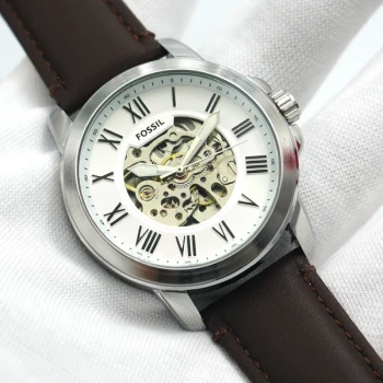 Exclusive Mens Automatic Mechanical Dark Brown Leather Watch | FSL Watch